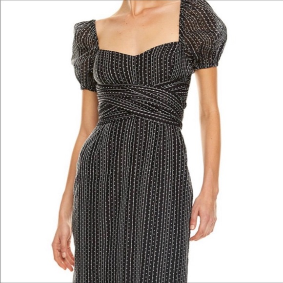 talulah honeycomb midi dress